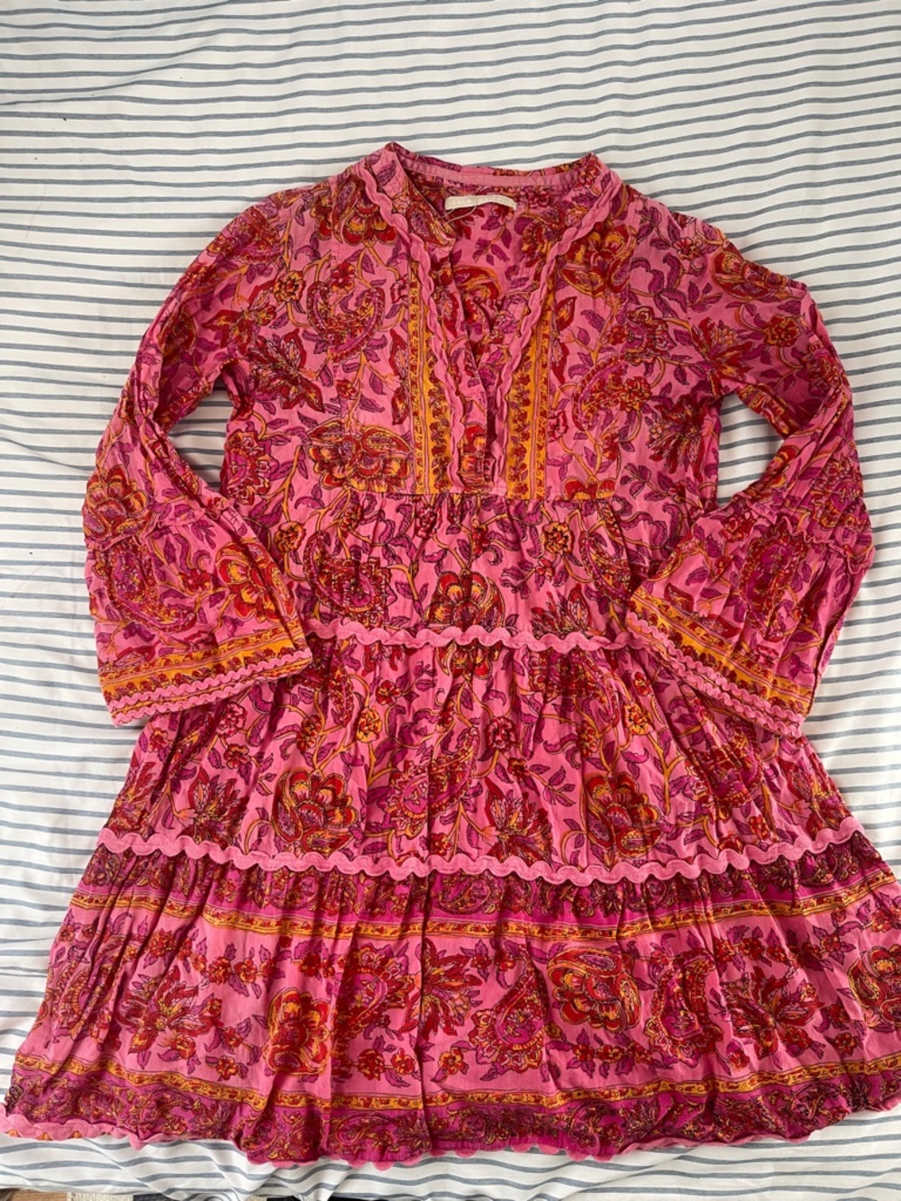 Lola Australia Pink Tiered Dress